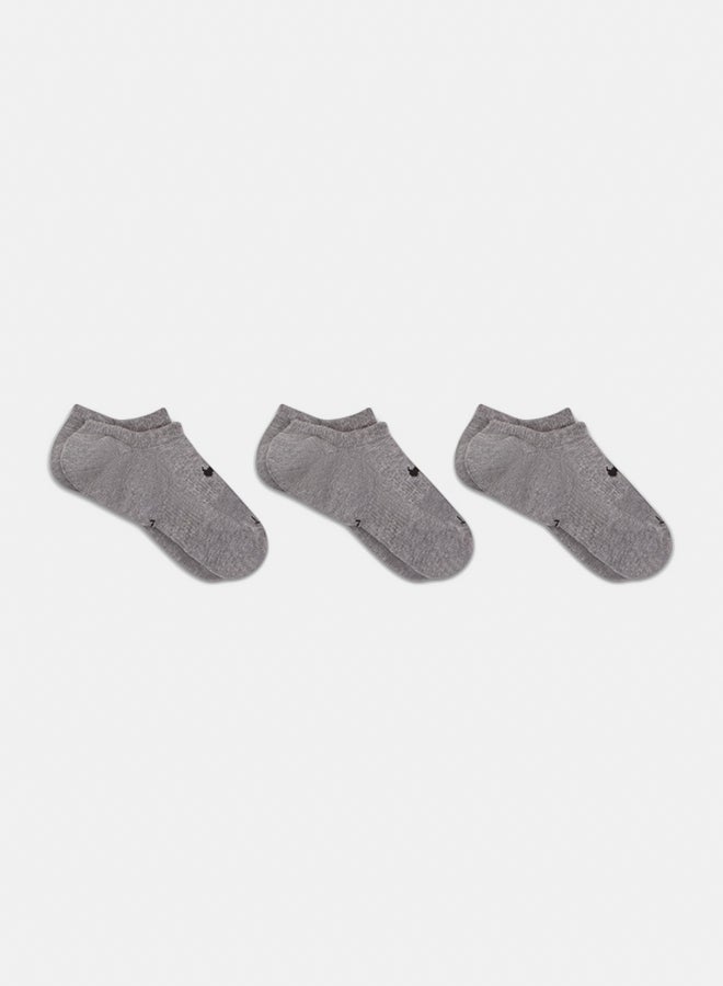 Nike Unisex Nike Everyday Plus Cushioned Footie Socks 3 Pairs - Image 1